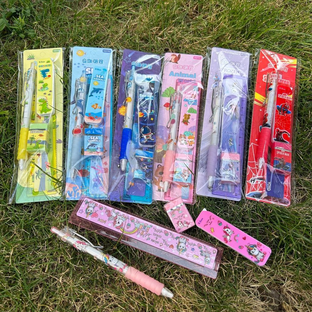 

SET ALAT TULIS SEKOLAH 5 in 1 KARAKTER LUCU / MINI STATIONERY / ￼MINI STATIONERY SET ALAT TULIS SEKOLAH 5 in 1 KARAKTER LUCU /￼5in1 Pensil Set Fancy 168 /Stationery set pensil+rautan+penghapus