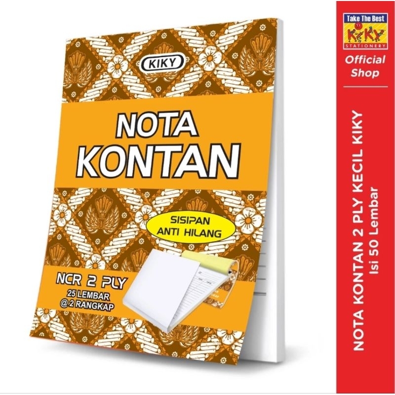 

Nota Kontan NCR 2ply/ 2rangkap Kecil Kiky