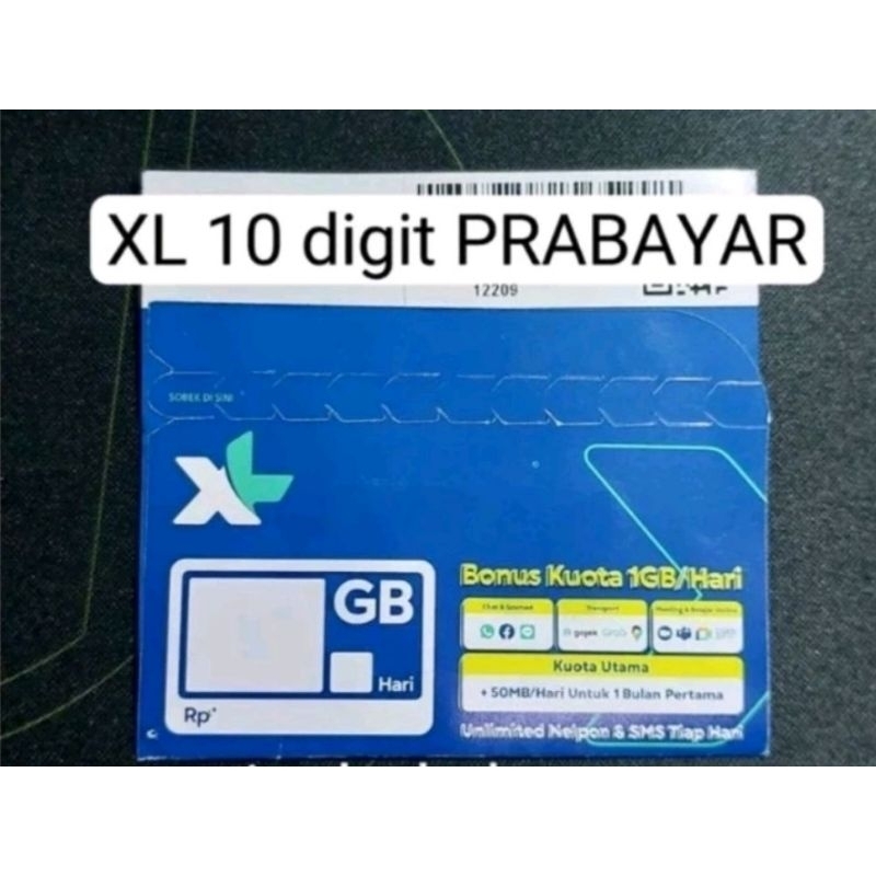 Nomor Cantik XL 10 digit PRABAYAR