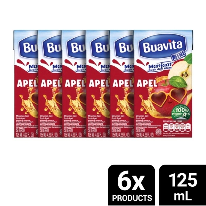 

Buavita Mini Juice Apel 125 ml