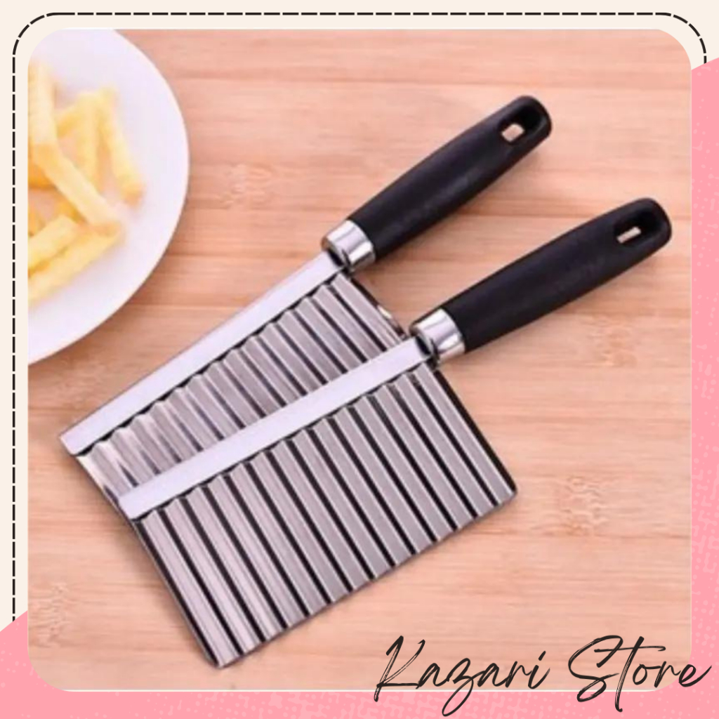 KAZARI Pisau Ulir Pemotong Serbaguna Potong Kentang/ Timun
