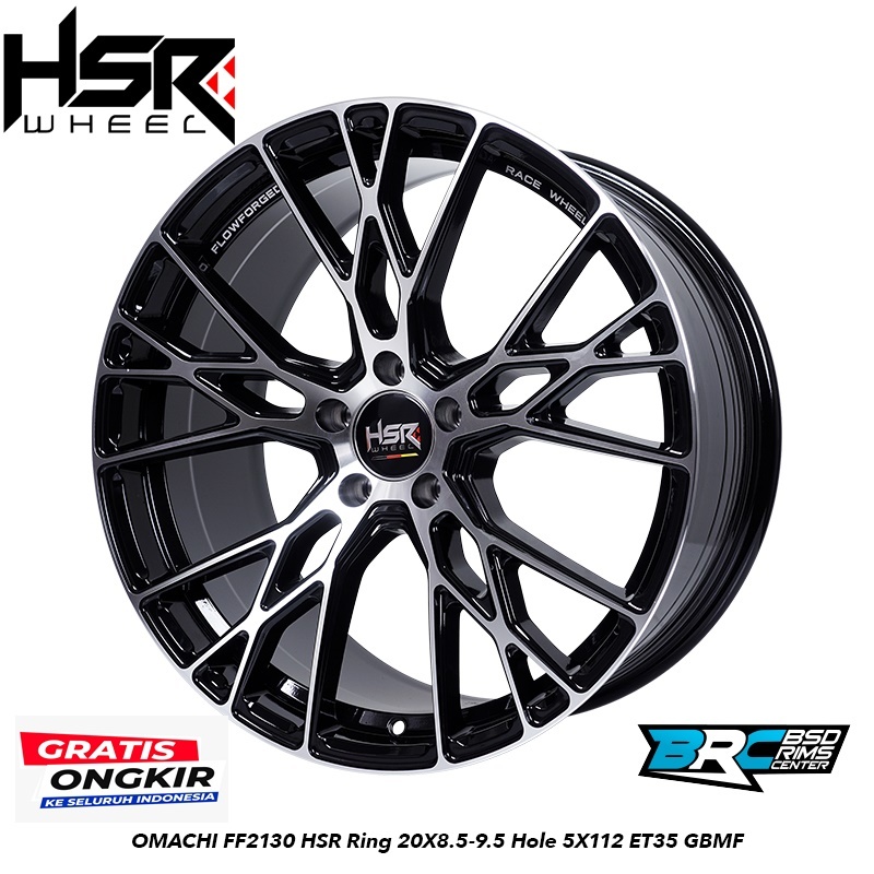 VELG RACING HSR RING 20 BUAT MERCEDEZ BENZ HSR OMACHI FF2130 R20 PCD 5X112