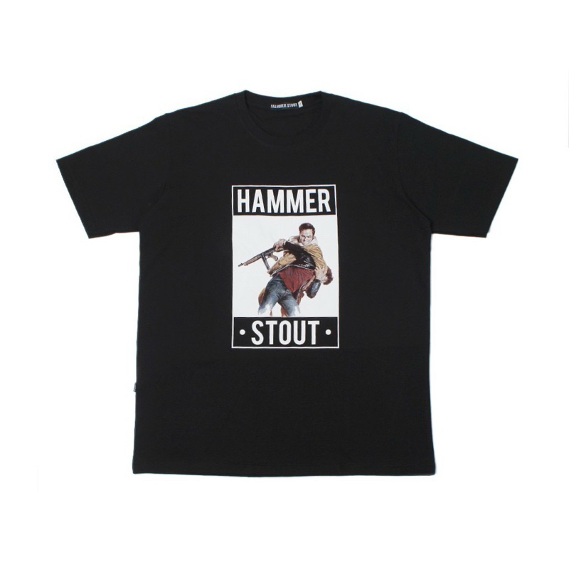[ Berkualitas ] Hammerstout Tshirt Hitam - Fight Over Kaos Atasan Pria Wanita Unisex