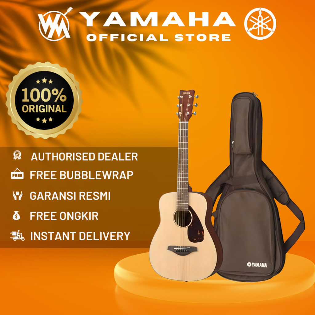 Yamaha Gitar Mini Ukuran 3/4 FG Junior JR-2 / JR2 / JR 2 - Natural + Softcase