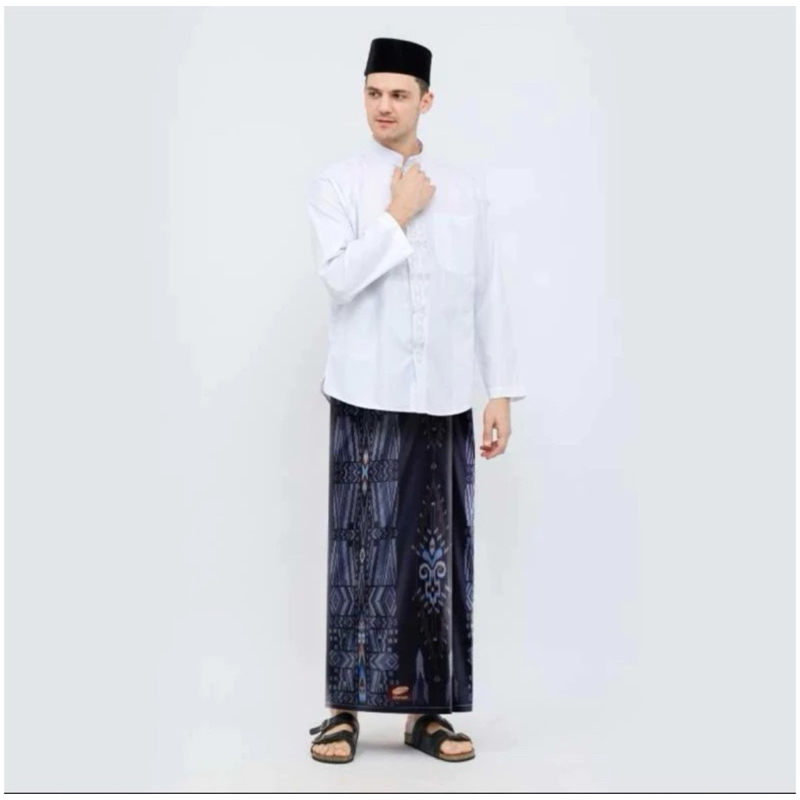 New || SARUNG ATLAS MOTIF BHS HITAM PUTIH TERMURAH