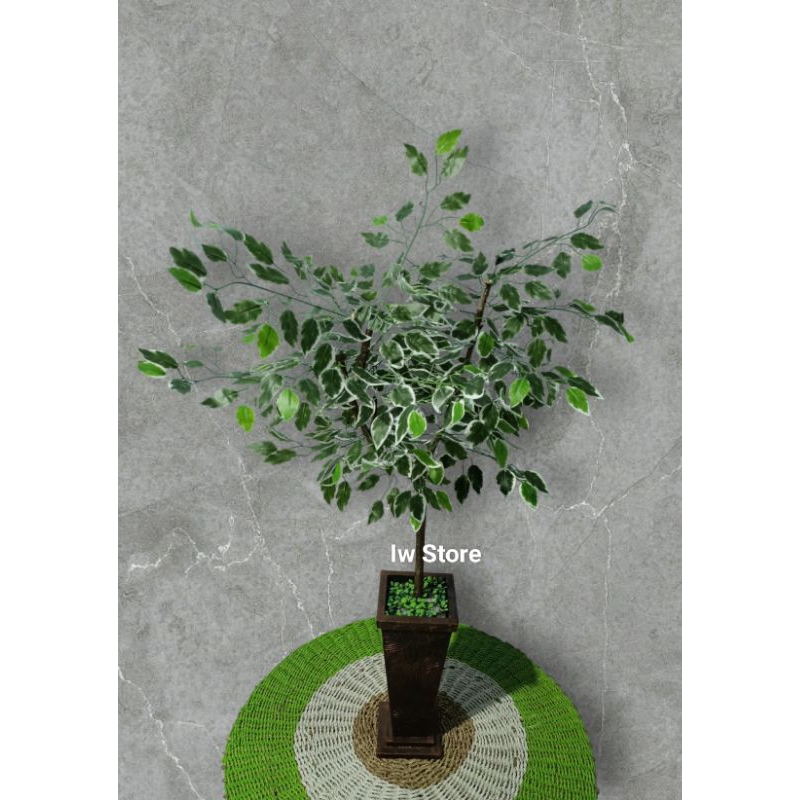 bunga hias sudut ruangan