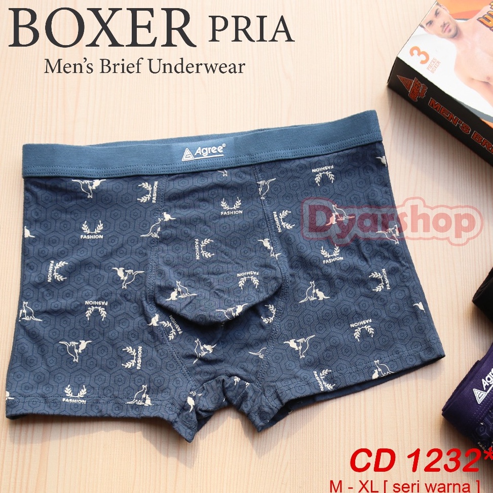 Top Sale  3 pcs  BOXER AGREE PRIA SPORT BOXER AGREE SPORT 1231 1232 1233 1234 1235 1236 1237 1238 CD