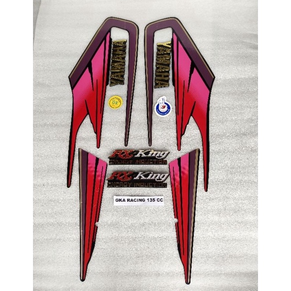 BIG SALE striping lis sticker rx king 95 lengkap emblem