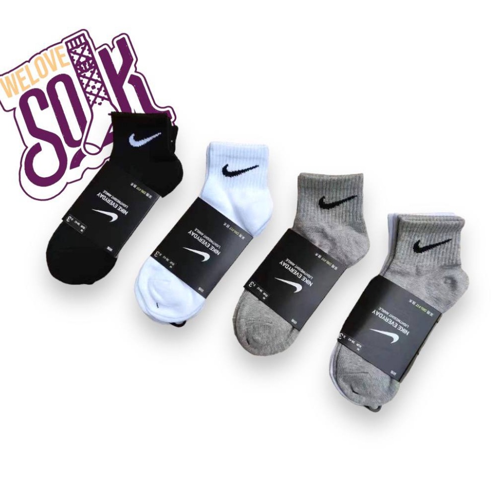 KODE J65V Kaos kaki Nike Everyday Lightweight Angkle Crew DRIFIT Original