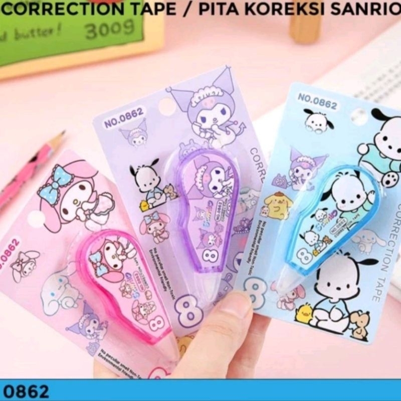 

Correction Tape KARAKTER 8m / Pita Koreksi Tipex Kertas Tip / Tipe X Pita Lucu Karakter Sanrio