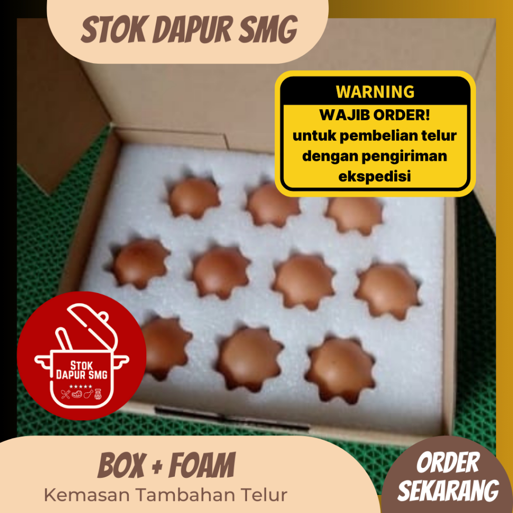 

Box dan Foam (Kemasan Tambahan untuk Produk Telur)