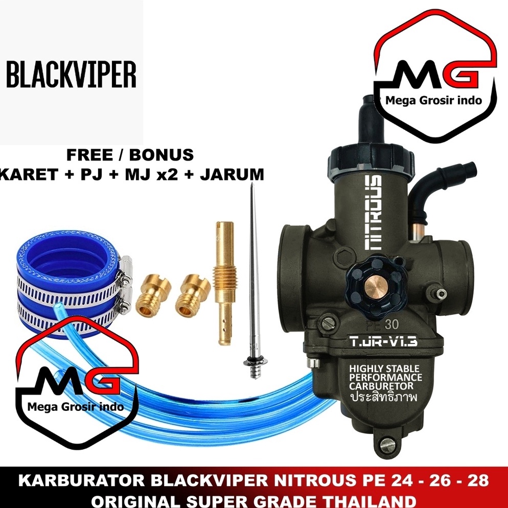 BOOMING  BISA COD  KARBURATOR CPO ORIGINAL PWK 24 26 28 3 32 34 BLACK RAVEN SERIES BB THAILAND  CARB
