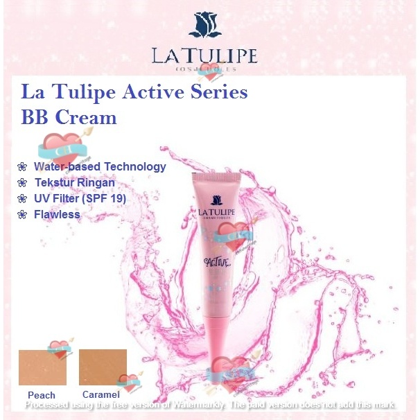 ✿HERITAGE✿ LA TULIPE BB Cream SPF 19 Pa ++ - Waterbased Technology, Ringan dan Flawless | Alas Bedak