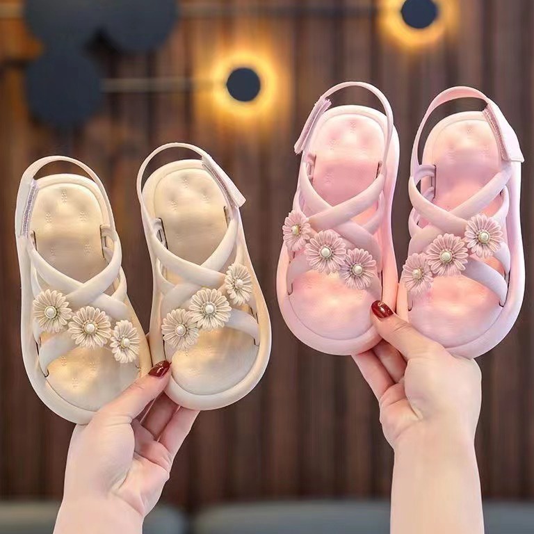 KODE D67H jisoobabyMELLY BUNGA Sandal Anak Perempuan Sandal Import Sandal Tali Anak Motif Korean