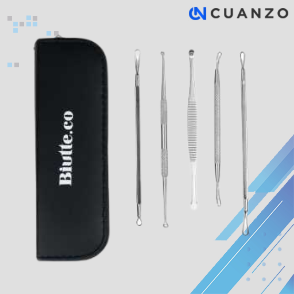Face Care Stainless Steel Skin Acne Pimple Remover Kit / Alat Pengangkat Penghilang Kotoran Wajah Je
