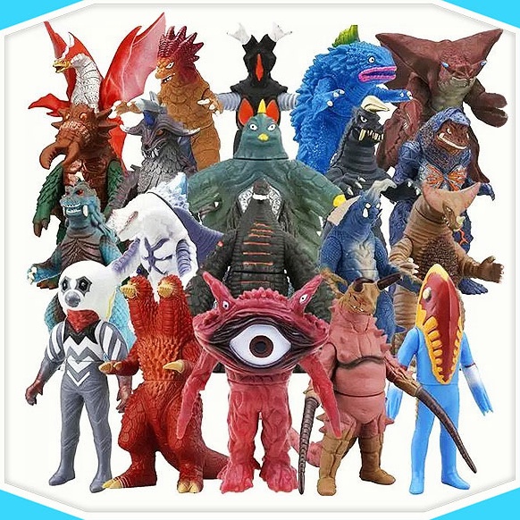HOT SALE ReadyMainan Ultraman Kaiju Ultra Monster Murah  Boneka Monster  Musuh Ultraman  Kaiju Actio