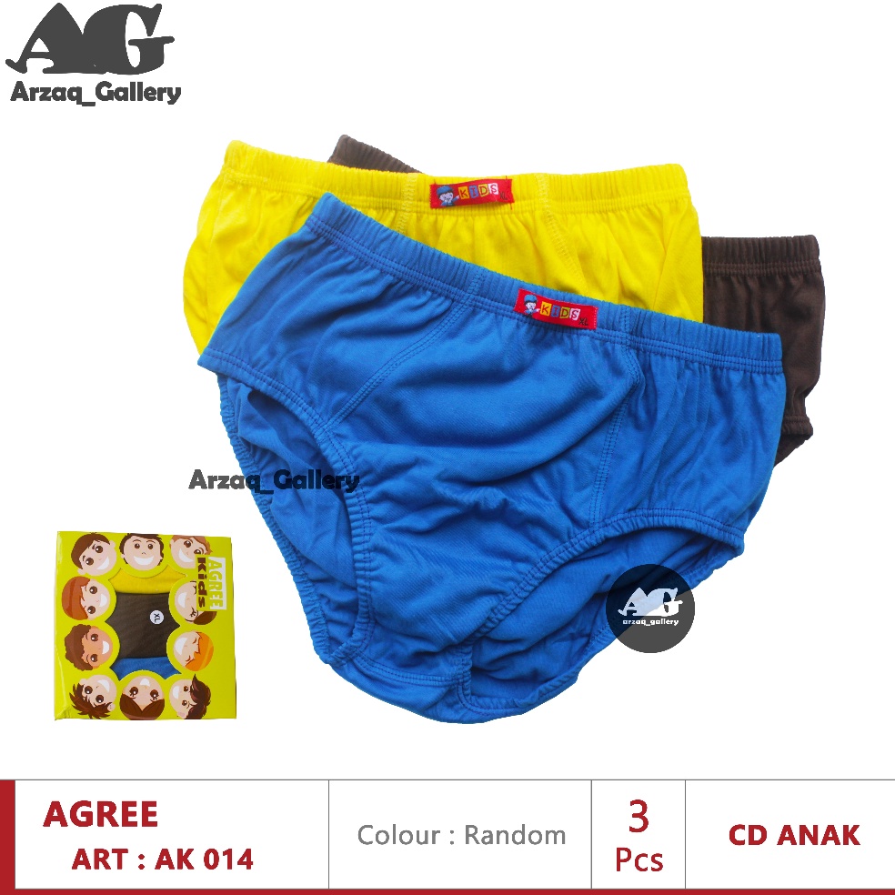TREN TERBARU  3 pcs  CD AGREE AK 14  Celana dalam agree kids  Celana Dalam Anak  Cd Anak Laki  Celan