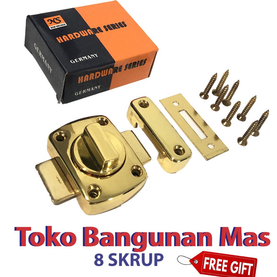 Promo Sale Grendel Putar Soligen  Grendel Slot Pintu Jendela  Grendel WC PUTAR