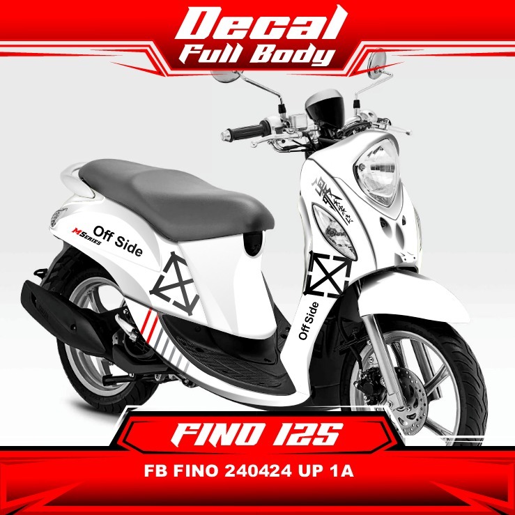 Stiker Sticker Decal Motor FINO 125 Full Body 240424 UP Biru