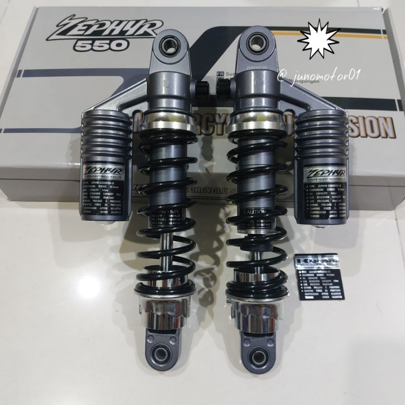 Shock Breaker Zephyr 550/Zephyr 750/Zephyr 1100  Shock kyb kompetisi size 320mm Tiger /Cb/Megapro