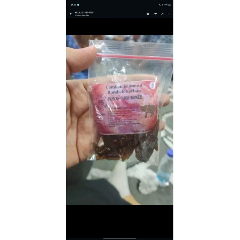 

Kripik kurit kerbau renyah dan krispyyy
