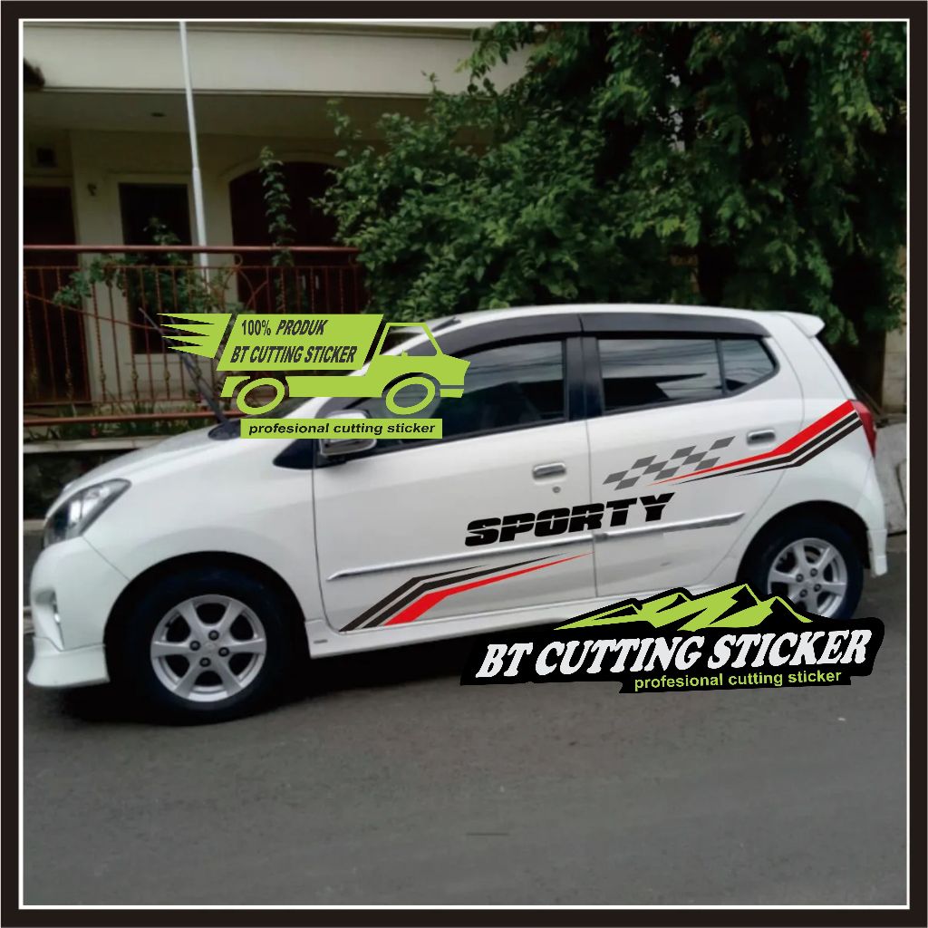 sticker mobil Agya / stiker Mobil Ayla / Variasi terbaru stiker agya / stiker daihatsu ayla