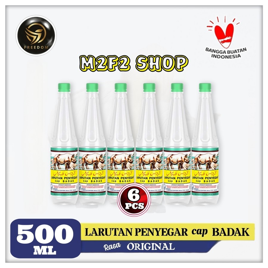 

Larutan Penyegar Cap BADAK Original Botol Pet - 500 ml (Kemasan 6 Pcs)