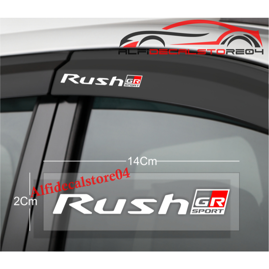 4Pcs Stiker sticker toyota rush gr sport sticker talang air mobil toyota rush