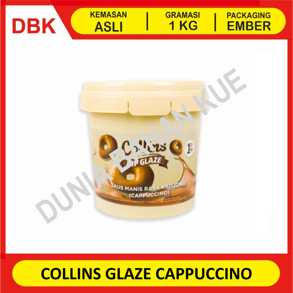 

COLLINS DIP GLAZE 1 KG - CAPPUCINO / TOPPING DONAT PISANG NUGGET