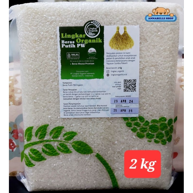 

Beras Putih Lingkar Organik Pandan Wangi Menthik 2kg