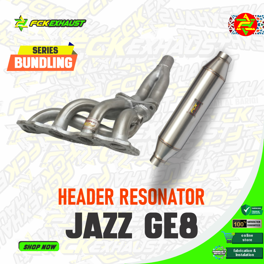 FCK Header Jazz GD3 4-2-1 + Resonator Knalpot Mobil
