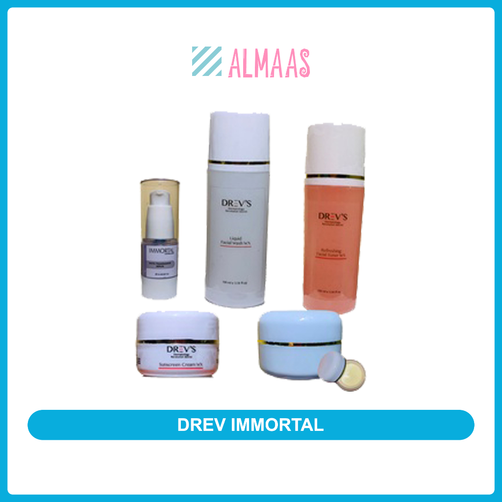 [Almaas] Paket Glowing Skincare Drevs Immortal BPOM
