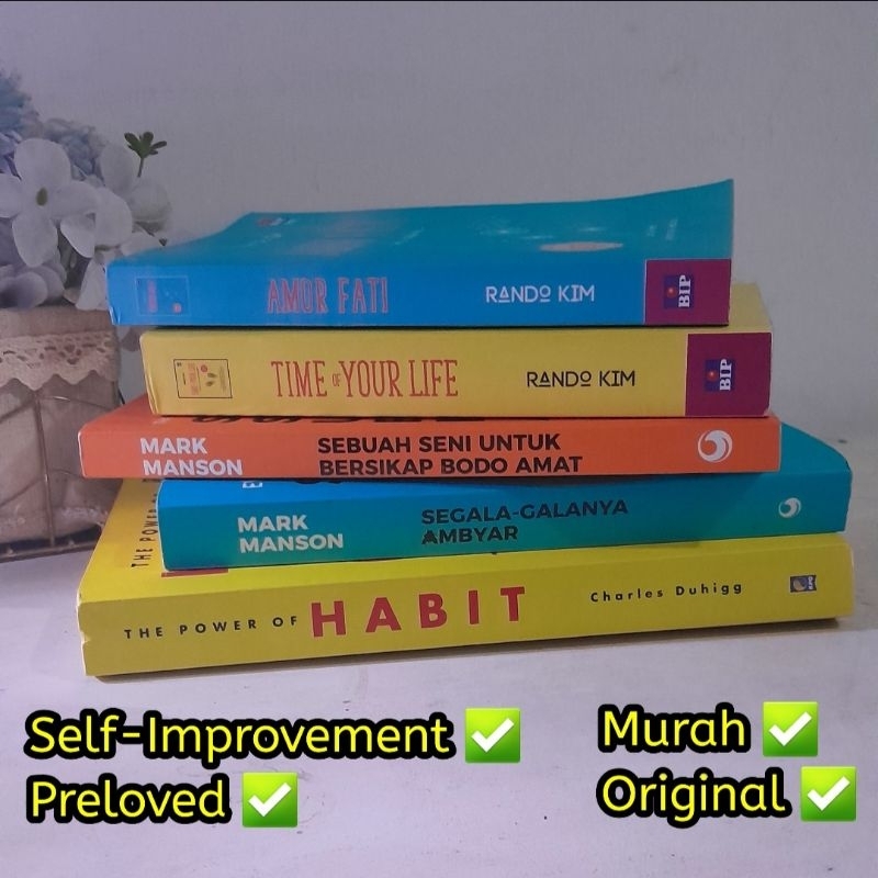 Buku Bekas Self Improvement Original Murah