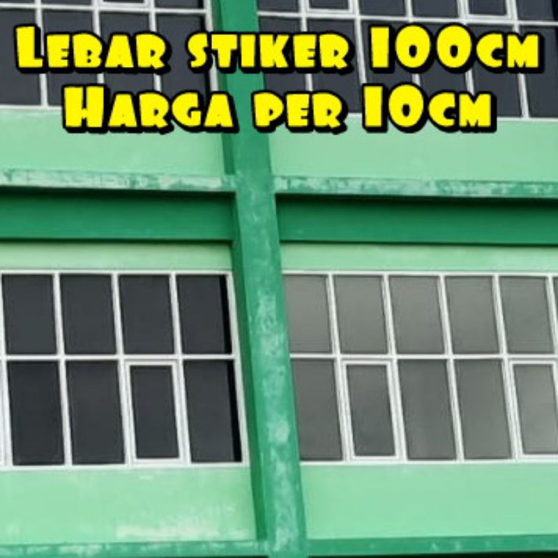 Stiker Kaca Film Penahan Panas Matahari Dengan Kegelapan 80% Lebar 100cm Untuk Jendela Dan Pintu Kac