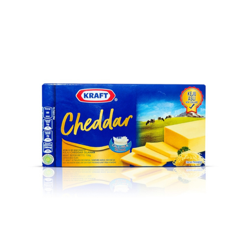 

HALAL Keju Kraft Cheddar 150gr / keju cheddar / Keju batang / topping makanan