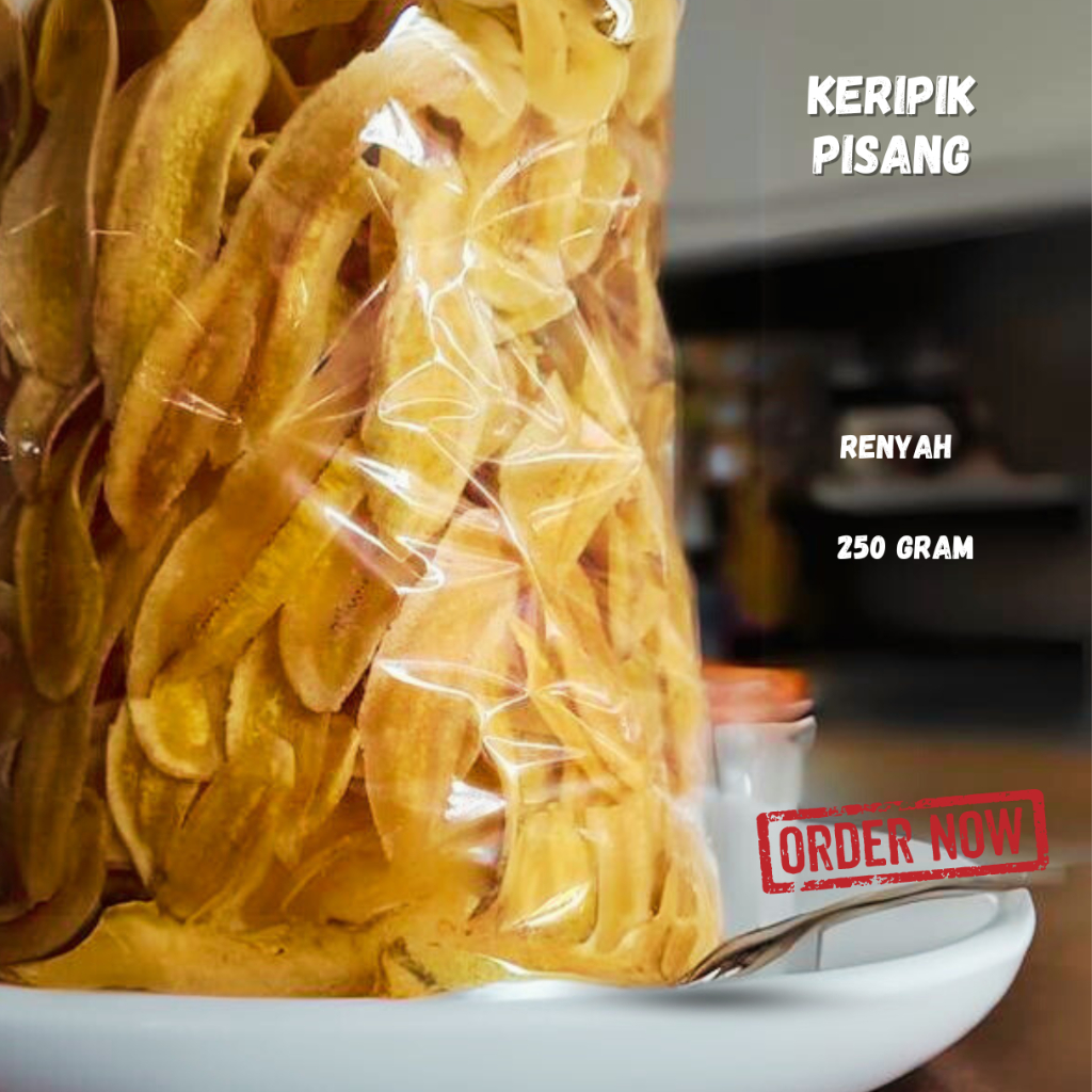 

Keripik Pisang 250 Gram Gurih Renyah Sriping Pisang