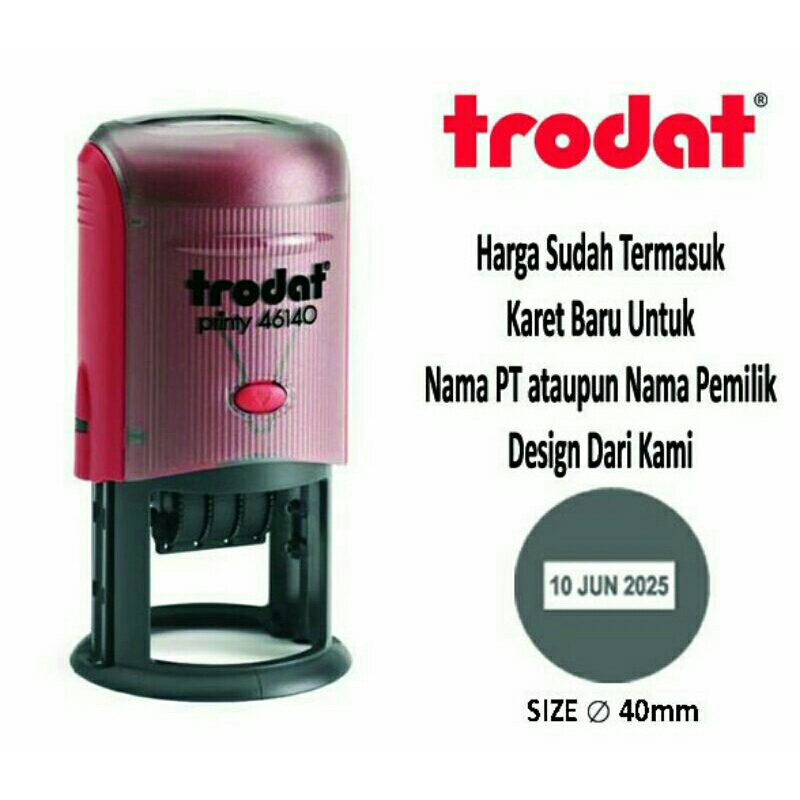 

Stempel Trodat Tanggal Bulat 46140 (Diameter 4CM) Stempel tanggal praktis Stempel Toko Stempel logo Stempel 3 warna