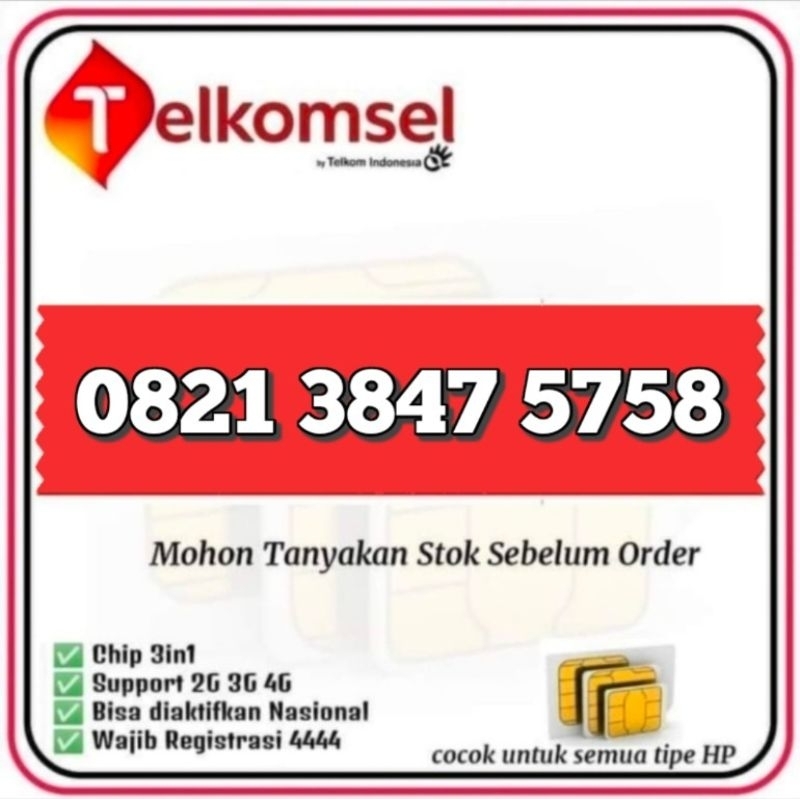 Nomor Cantik Telkomsel 5758