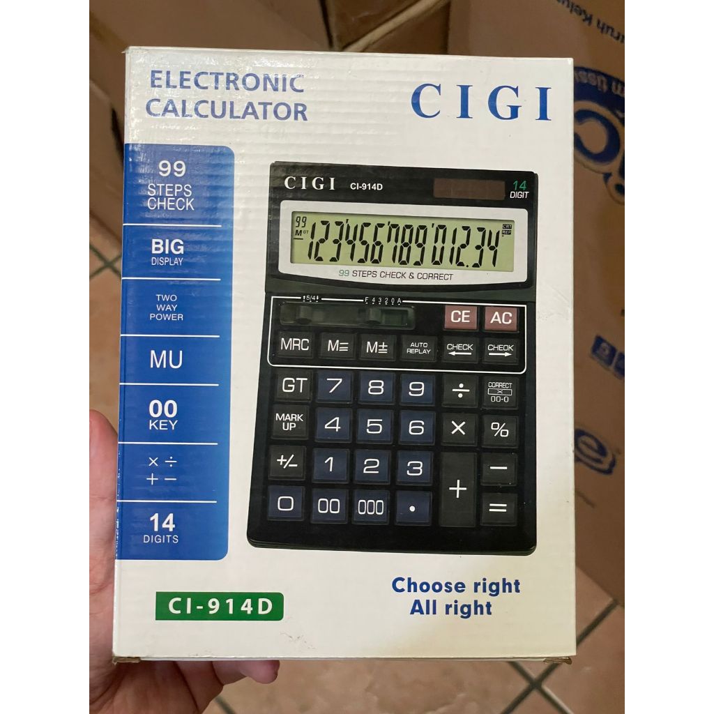 

Cigi Kalkulator Besar 14 Digit Calculator