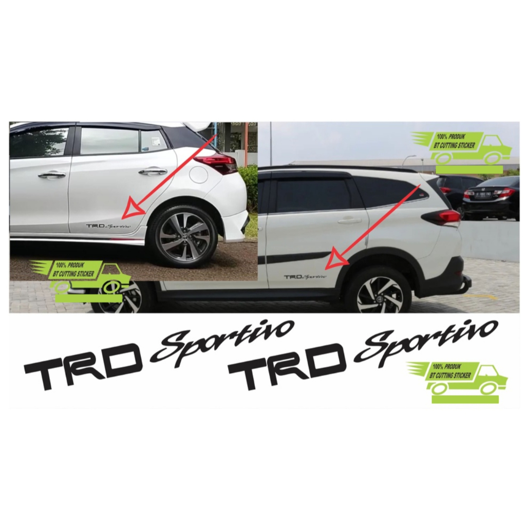 sticker trd sportivo polos sticker trd sticker mobil yaris sticker mobil toyota rush sticker mobil a