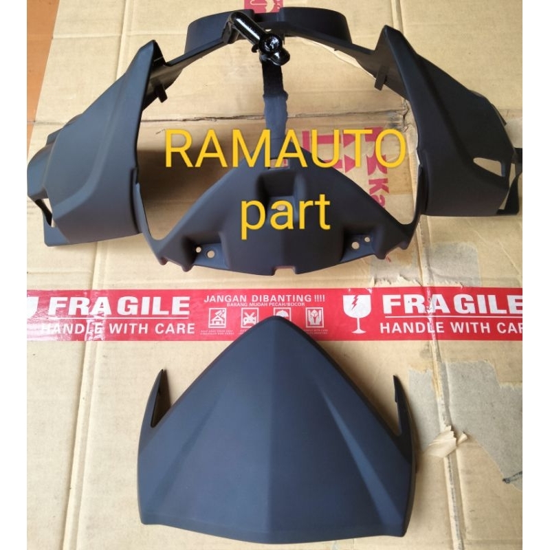 #cover body#batok depan bagian A#supra x 125  FI#honda supra x 125 FI warna hitam doff