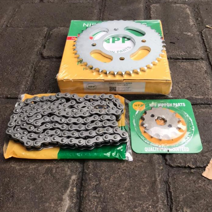 GIR SET KARISMA NPP//GEAR GER GIR SET SPROCKET SET RANTAI SUPRA X 125 KARISMA NPP