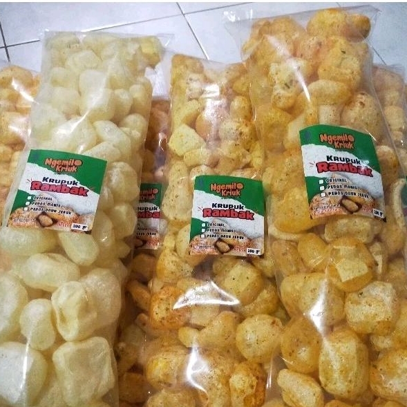 

KERUPUK RAMBAK//NGEMILO Kriukk 800gram
