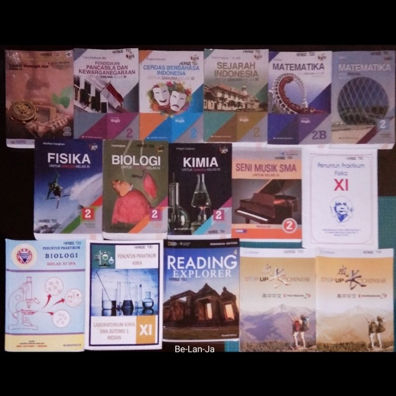 BLJ BUKU PELAJARAN BEKAS KELAS 11 MIA SMA 2 ~ SUTOMO MEDAN ~ Preloved