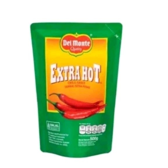 

Saus Sambal Del Monte 500gr EXTRA HOT Chilli Sauce Segar Murah