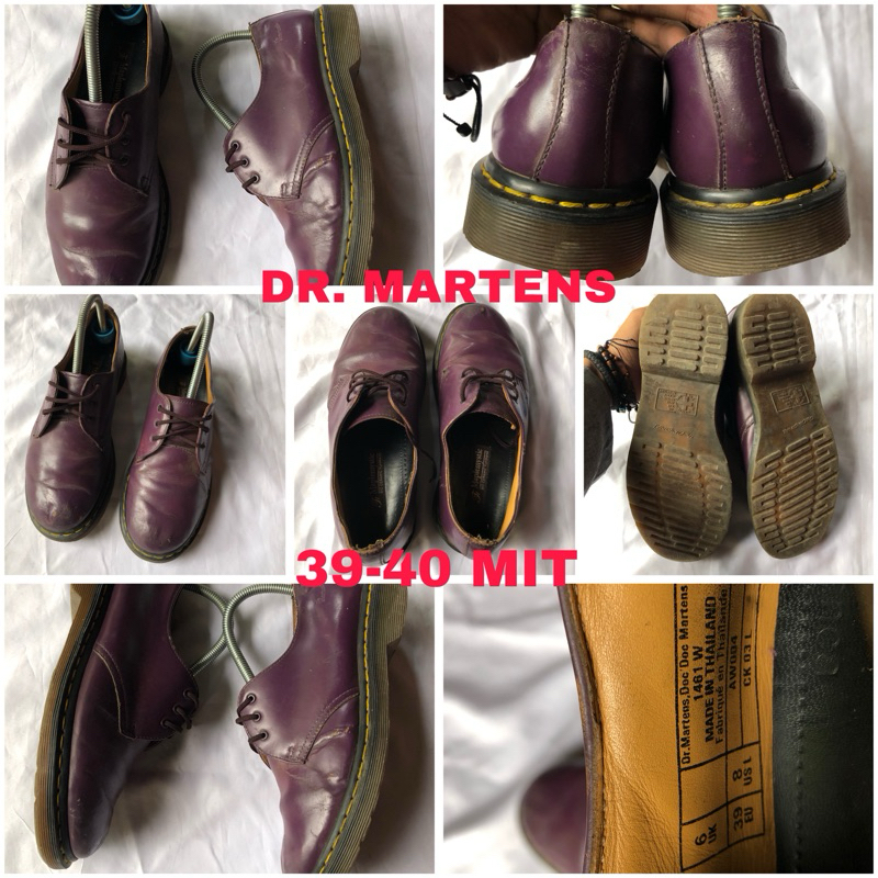 sepatu dr martens original 39-40 purple pria wanita unisex formal casual