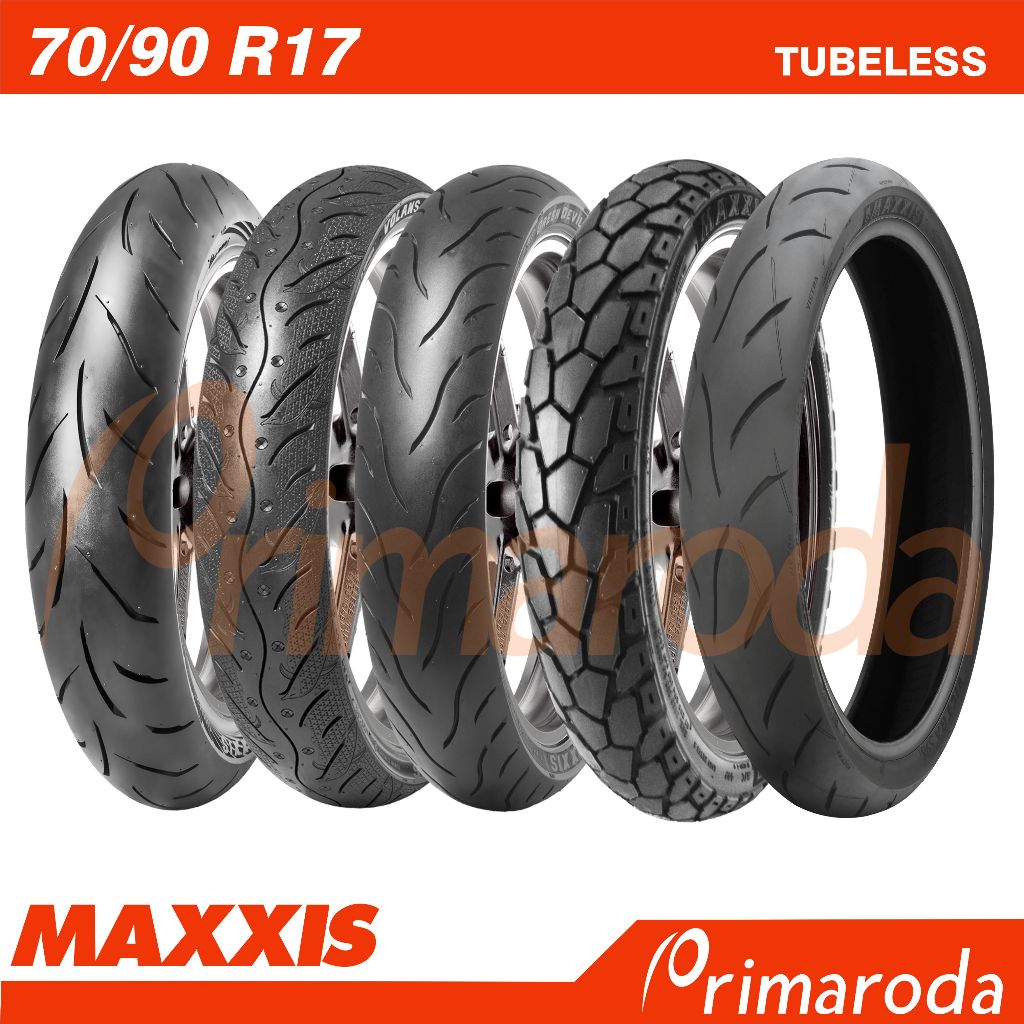 Ban Motor MAXXIS Tubeless 70/90 Ring 17 Semua Model