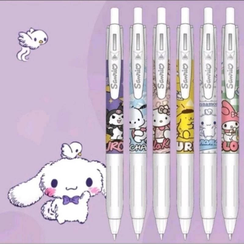 

Sanrio Pulpen Gel 0.5mm Mekanik Motif Kartun Cinnamoroll(HARGA 1PCS)