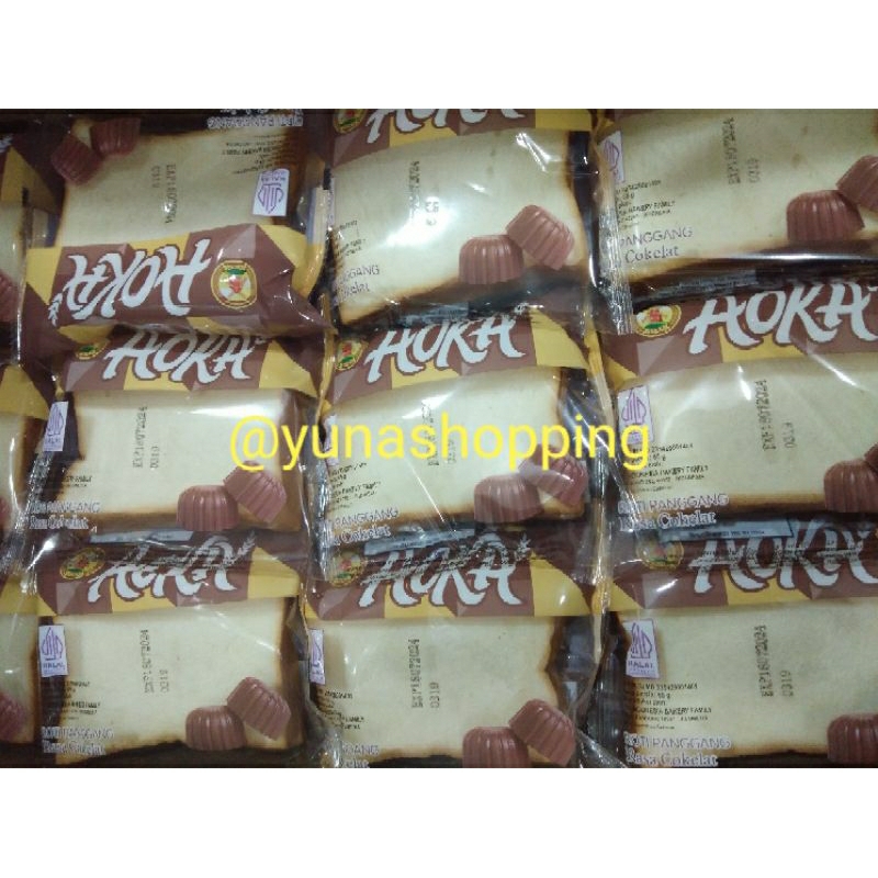 

Aoka roti panggang rasa cokelat 4pc @65g