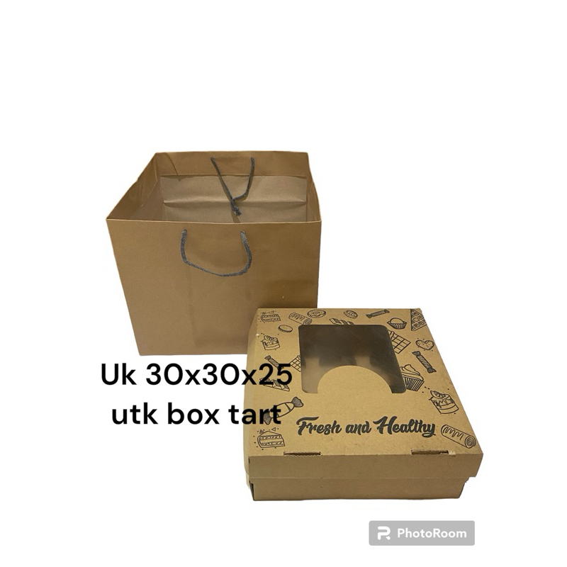

Paper bag polos uk 30x30x25 utk box tart